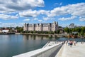 OSLO, NORWAY Ã¢â¬â JULY 10, 2022: Oslo, view of Oslo Havnelager building from the National Opera House Royalty Free Stock Photo